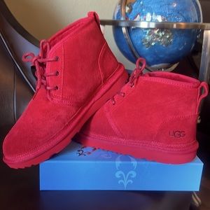 🔥 NWT UGG Authentic Neumel Chukka Boots - Samba Red Sz 5